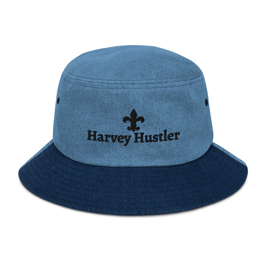 Harvey Hustler Denim bucket hat