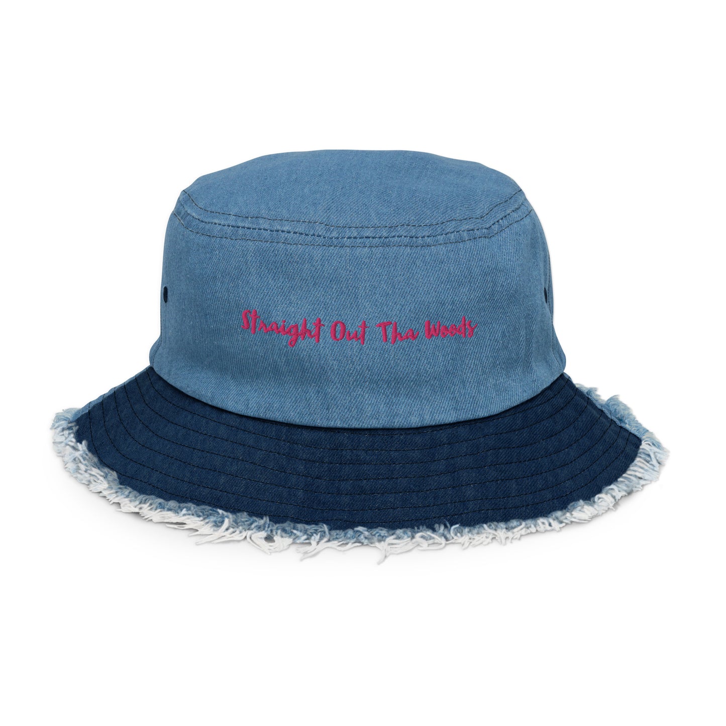 Straight Out Tha Woods Denim bucket hat