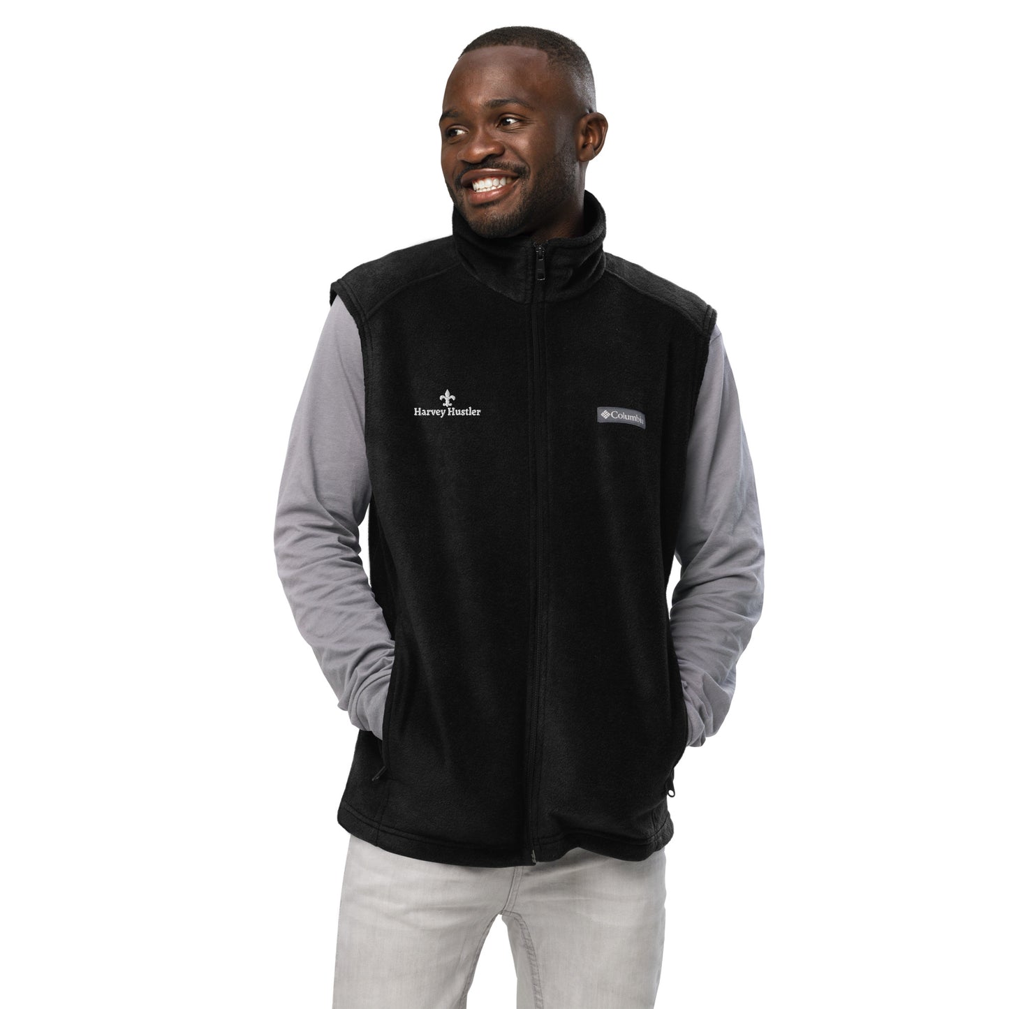 Harvey Hustler Men’s Columbia fleece vest