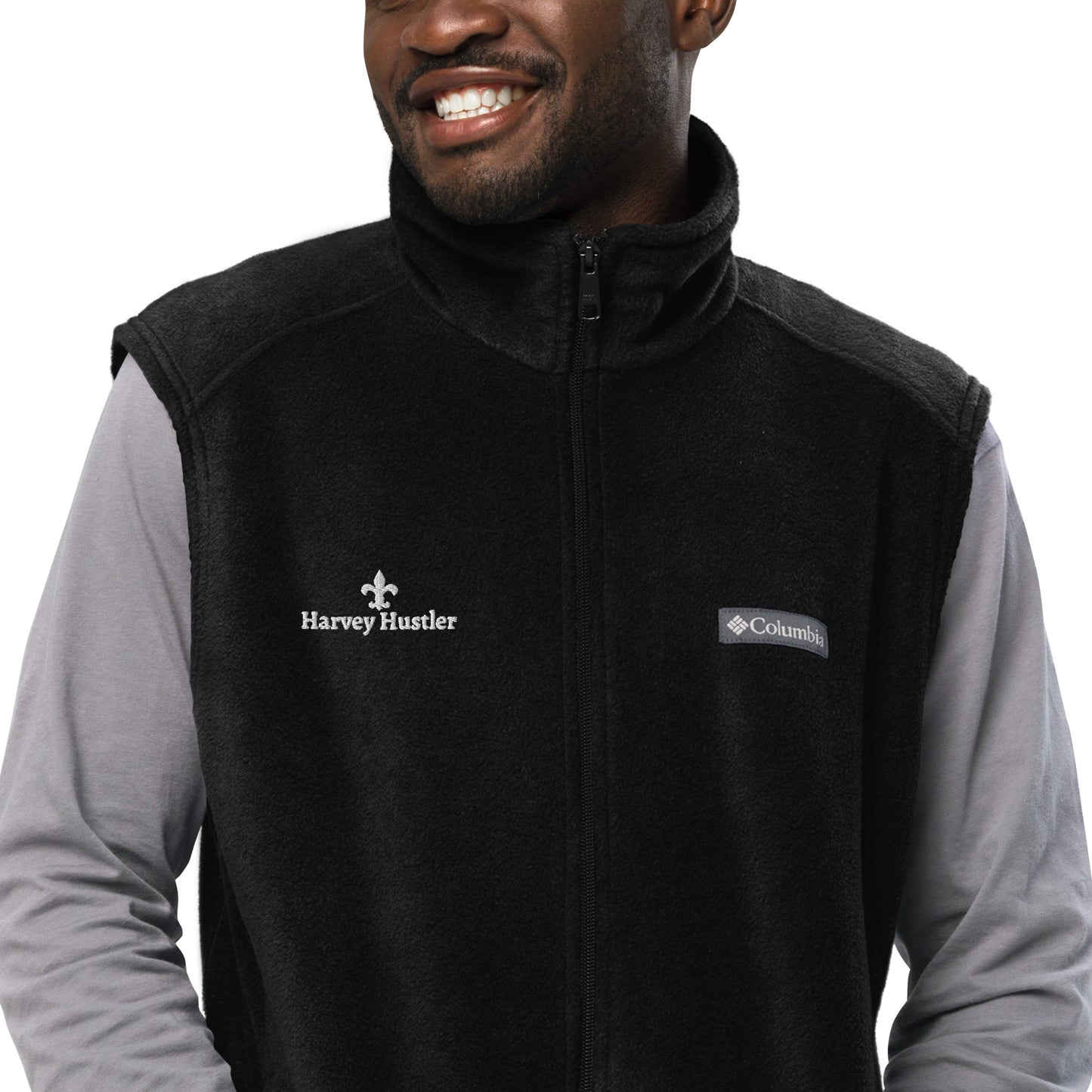 Harvey Hustler Men’s Columbia fleece vest