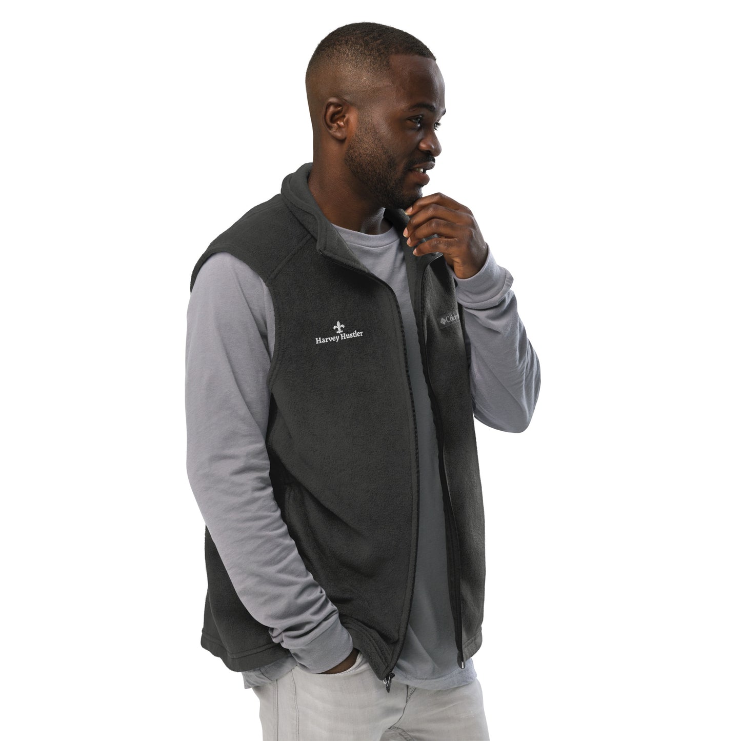 Harvey Hustler Men’s Columbia fleece vest