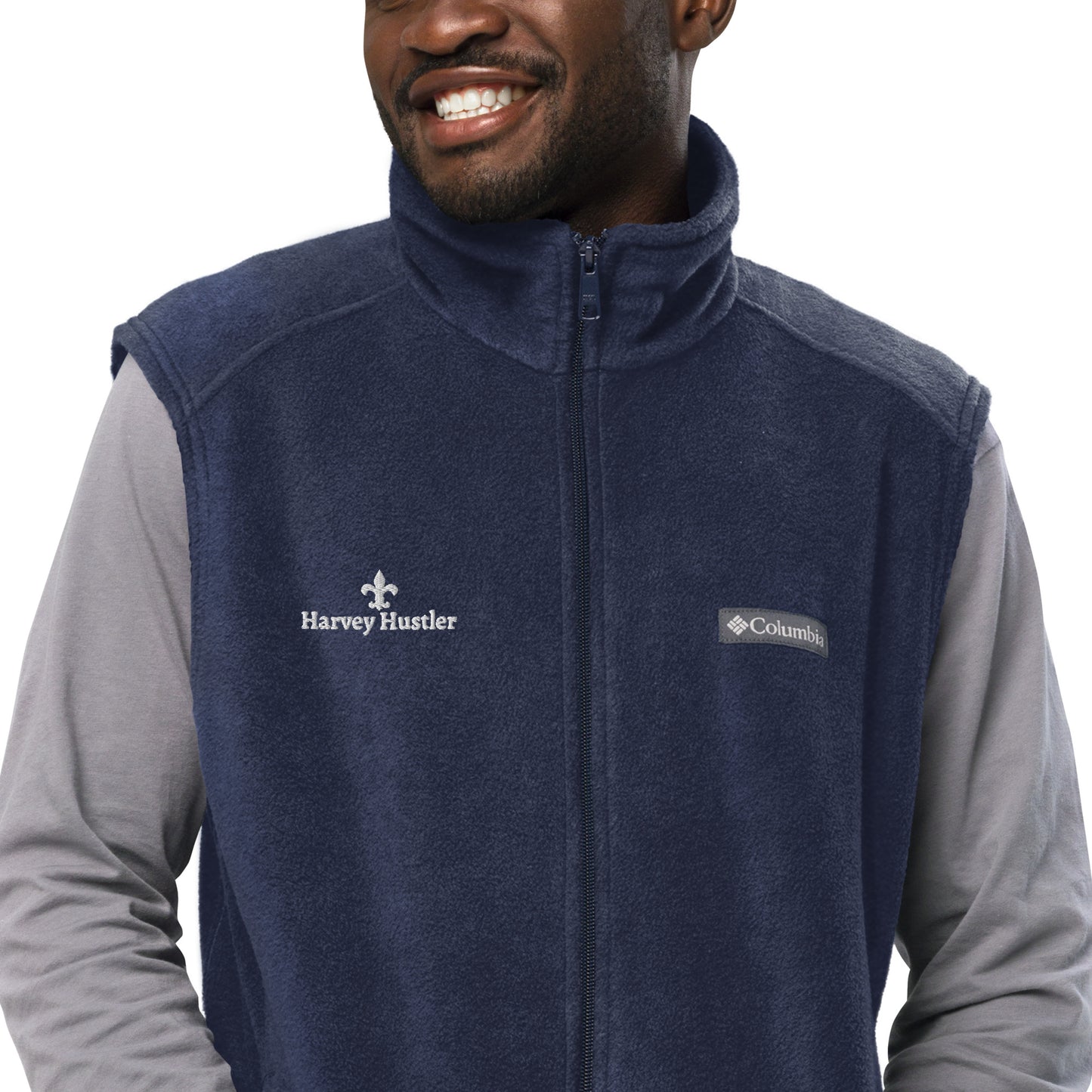 Harvey Hustler Men’s Columbia fleece vest