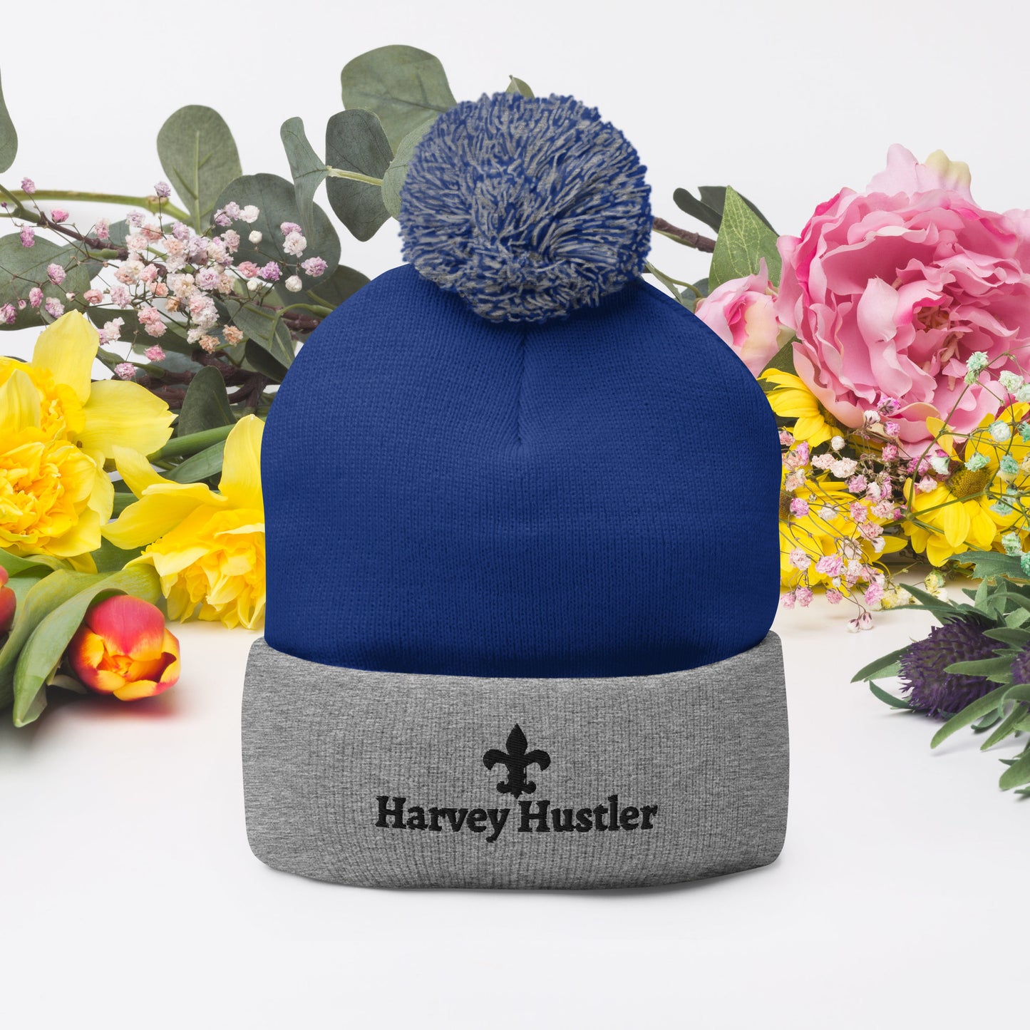 Harvey Hustler Pom-Pom Beanie