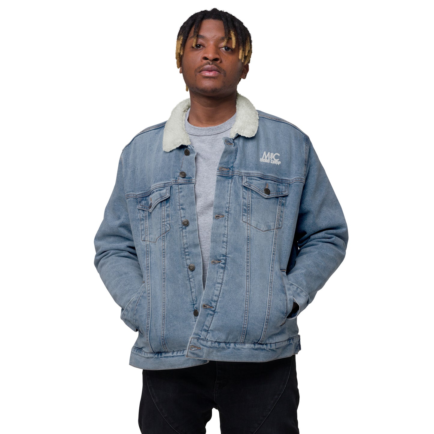 Mobo Camp Unisex Denim Sherpa Jacket