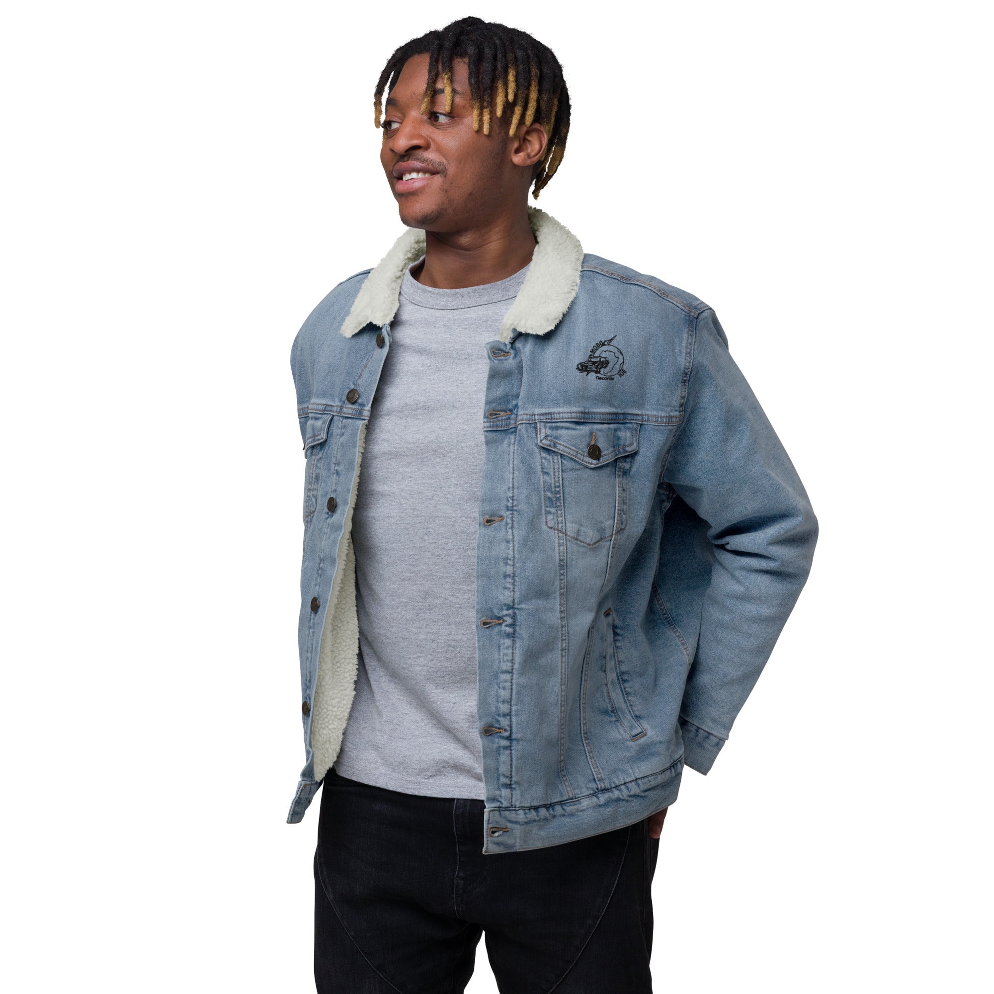 Denim shop sheepskin jacket