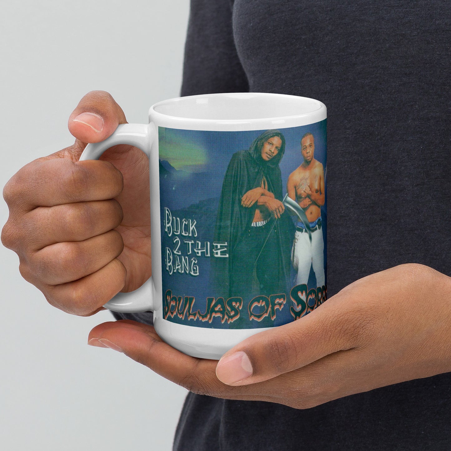 Souljas Of Sorrow White glossy mug